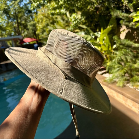 Dorfman Pacific Men's Brushed Twill-and-Mesh Safari Hat Size Medium - Picture 3 of 10